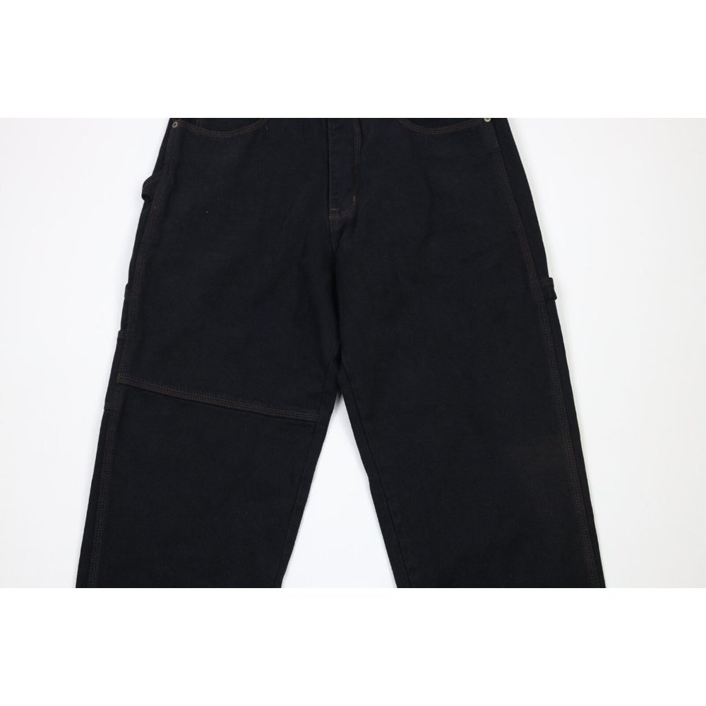 NOS Vtg 90s Pelle Pelle Mens 32x34 Spell Out Hip Hop Baggy Fit Big Pocket Jeans - Picture 3 of 12